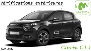 Questions de vérifications extérieures | Citroën C3