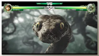 Mowgli & Baloo vs Kaa with Healthbars