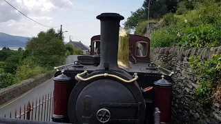 Ffestiniog Cab Ride with Linda. Leaving Penrhyn