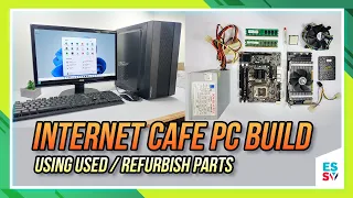 2023 Speed Run How To Build Cyber Cafe PC Using Old Parts