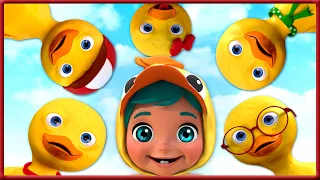 5 Little Duck Song 🦆🦆 , Wheels on the Bus | Super Luca School Theather Nursery Rhymes & Kids Songs