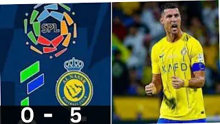 Al Fateh 0-5 Al Nassr - CR7 Hattrick 🔥- All Goals & Highlights | 2023