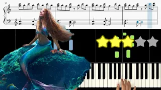 Part of Your World - The Little Mermaid OST 🎹《Piano Tutorial》 ⭐⭐⭐☆☆