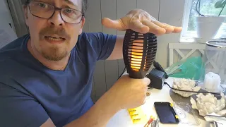 Solar Flame torch light battery change