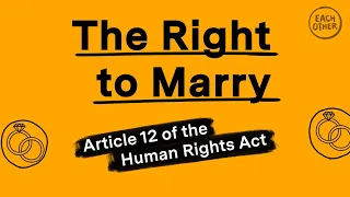 To right to marry explained in 2 minutes!