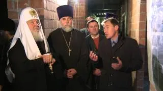 Патриарх Кирилл посетил строящийся православный молодежный центр