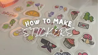 How to make STICKERS in 5 MINS (Easy step by step)