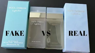 Fake vs Real Dolce Gabbana Light Blue Perfume 100ml