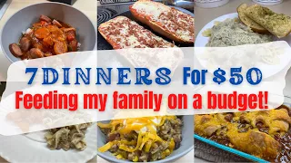 FEEDING MY FAMILY FOR $50 A WEEK || EXTREME BUDGET MEALS || EASY AND CHEAP DINNER RECIPES