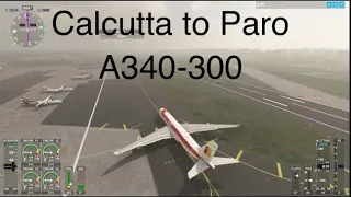 MSFS 2020 A340-300 Iberia. Kolkata to Paro. Worse landing on my stream EVER getting my coat lol