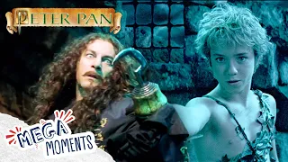 Peter Pan Vs Captain Hook⚔️ | Peter Pan | Halloween Special🎃 | Movie Moments | Mega Moments