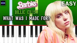 Billie Eilish - What Was I Made For? - Piano Tutorial [EASY]