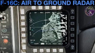 F-16C Viper: Air To Ground Radar (GM/SEA Modes)(Bombing) Tutorial | DCS WORLD