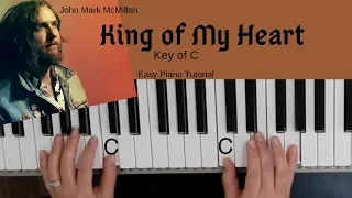 King of My Heart (Key of C) Easy Piano Tutorial