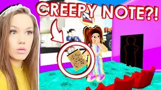 We Found This *CREEPY* Note In The Theatre in BROOKHAVEN with IAMSANNA (Roblox Roleplay)