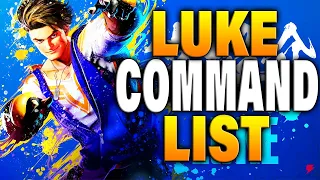 Street Fighter 6 - Luke Command List