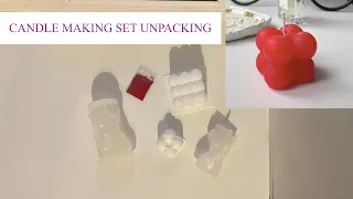 CANDLE MAKING SET FROM ALIEXPRESS | UNPACKING | DIY TOOLS FOR CANDLES: SILICONE FORMS, CANDLE DYE