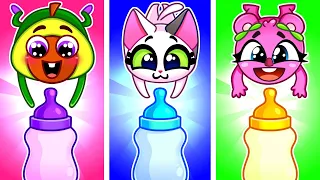 The Bottle Milk for Babies 🍼😿+More Funny Cartoons for Kids by KiddyHacks Series