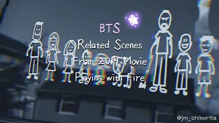 BTS Related Scenes from 2019 Movie "Playing with Fire" (John Cena's Movie)