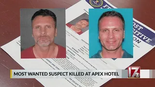 Suspect on FBI's 10 Most Wanted List killed in Apex