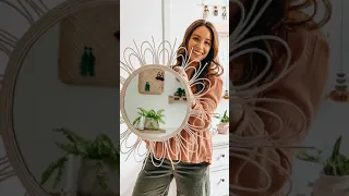 How to Make a Gorgeous Boho Style Mirror #shorts