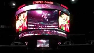 Unveiling of STAPLES CENTER NEW Scoreboard and Jumbotron, LOS ANGELES!!