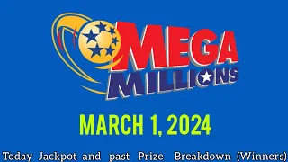 Mega Millions drawing for Friday March 1, 2024