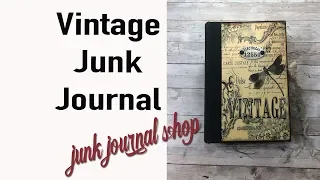 (SOLD) Vintage Junk Journal-Link below to view in Etsy Shop: