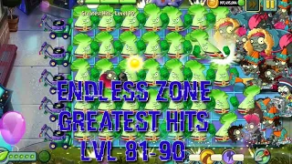 Plants vs Zombies 2 - Neon Mixtape Tour | Endless Zone All Max Level Plants Test Level 81 - 90