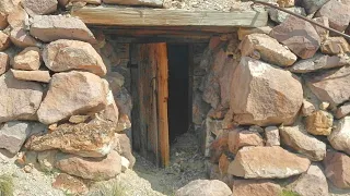 One Of Our Favorite Mines We've Explored Ladders, Beautiful Natural Timbering, Colorful Mineral Vein