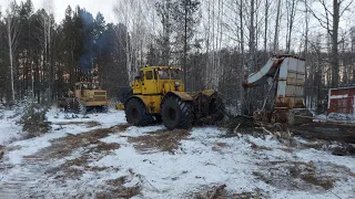 Кировцы таскают старую советскую технику. Всё примёрзло. Часть 1.