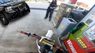 NO PANIC BIKELIFE AT THE GAS STATION * COPS CAME *