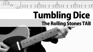 【TAB】Tumbling Dice(Live.ver) Keith Part. Guitar Cover The Rolling Stones Tutorial