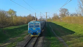 Тарасовская в Чернигове • ЭД9М-1001 ЭД9М-1002 со Славутича