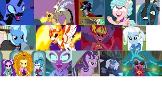 Defeats of my favorite MLP villains (Friendship is Magic/Equestria Girls)