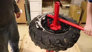 Mounting Tires with the Harbor Freight Manual mounting machine