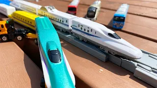 Assemble a Plarail Advance layout | series N700 - 3000 shinkansen entry set | long_long_shinkansen