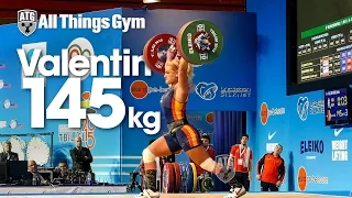 Lydia Valentin 145kg Clean & Jerk 2015 European Weightlifting Championships