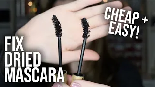 FIX DRIED MASCARA TUTORIAL | Life Hack for Fixing Dry Mascara Easily | Mascara Tips + Tricks