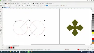 Corel Draw Tips & Tricks Make this shape with Circles and a Square