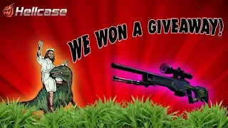 WE WON A HELLCASE GIVEAWAY! OPENING AND UPGRADES!