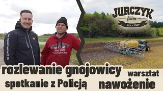 8. Rozlewanie gnojowicy i wizyta policji, nawożenie jęczmienia, nowości z warsztatu - JurczykFARM