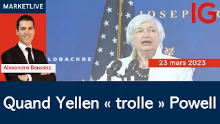 Analyse des marchés 11h  23/03/2023  (CAC40 DAX40 SP500 DOWJONES NASDAQ100..)