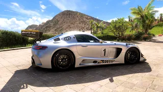 Forza Horizon 5 . Mercedes-AMG GT3 2018 . Car Show Speed Jump Crash Test Drive .