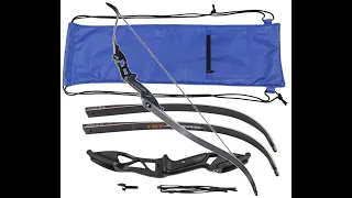 Top Archery 56 Inch Takedown Recurve (35 lb limbs) Unboxing, Setup, Testing, Initial Review