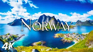 FLYING OVER NORWAY (4K Video UHD) - Calming Music Along With Beautiful Nature Videos For Relaxation