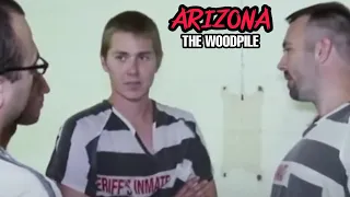 NEW INMATE GETS DISCIPLINED by THE WOODS