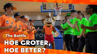 WELKE MASCOTTE BRENGT GELUK? | BATTLE BASKETBAL | ZAPPSPORT