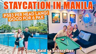 Staycation in Manila Na Mala Beach Resort ₱583 per head lang, Good for 6 Pax Na! Condo Raid Sa Sub