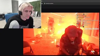 xQc reacts to Kai Cenat almost dying